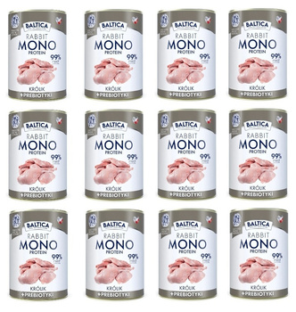 Baltica Karma mokra Rabbit 99% & prebiotics 12x400g