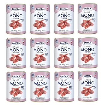 Baltica monobiałkowa karma z prebiotykami jegnięcina nutraceutic 12x400g