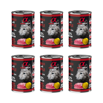 Alpha spirit Wieprzowina z jabłkiem 6x400g