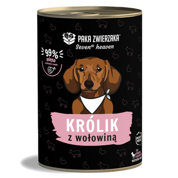 Paka Zwierzaka Królik z wołowiną 400g