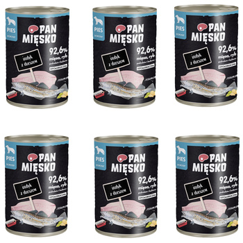 Pan Mięsko Indyk z dorszem 6x400g