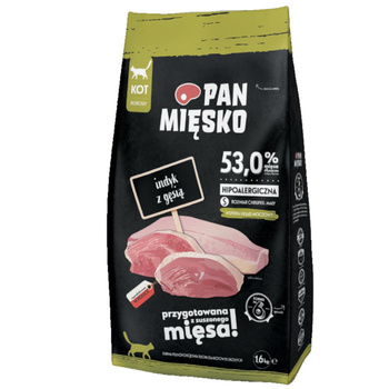 Pan Mięsko indyk z gęsią chrupki S 1,6kg