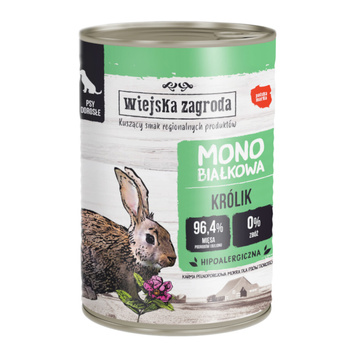 Wiejska ZagrodaMonobiałkowa Królik 400g